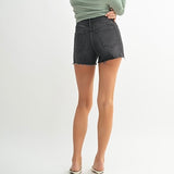 JUST USA BLACK DENIM SHORTS