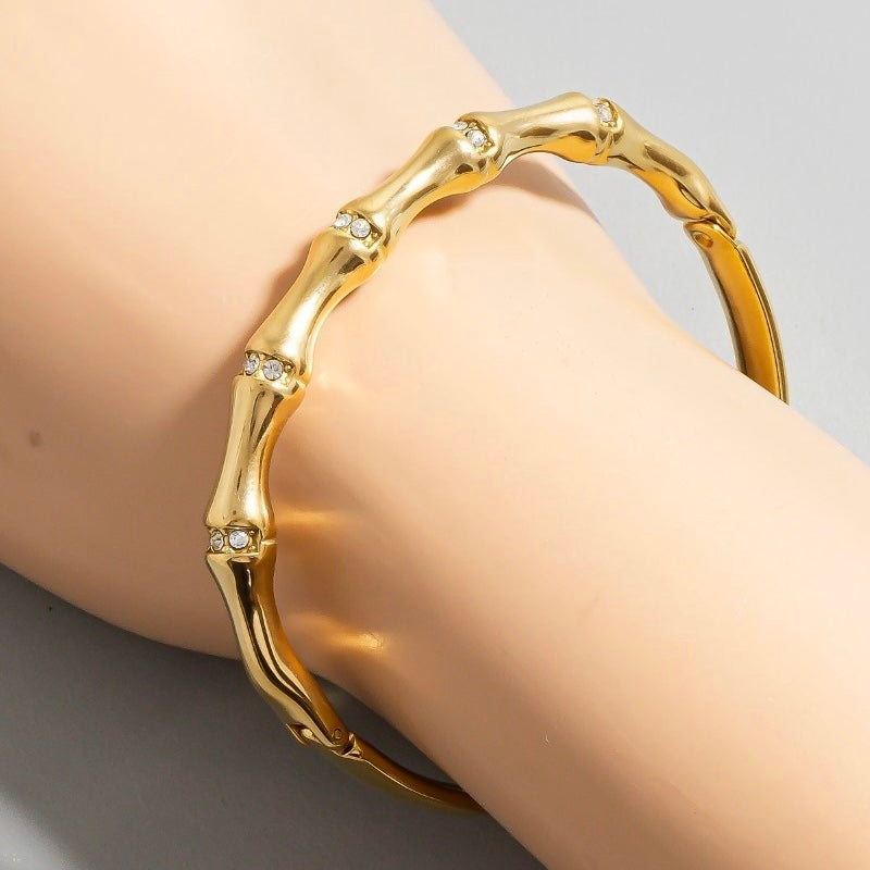 14K GOLD BAMBOO BRACELET – The Wild Clover Boutique