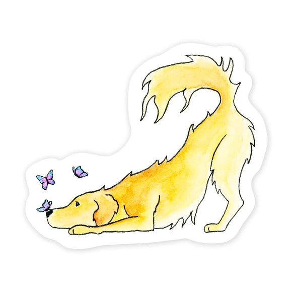 BUTTERFLY PUPPY STICKER