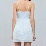 LETS TALK BLUE MINI DRESS