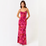 GARDEN OF EDEN PINK FLORAL MAXI DRESS