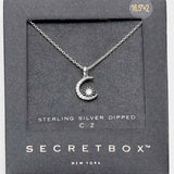 STERLING SILVER MOON NECKLACE