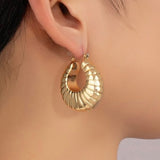 RHODE CLAM SHELL HOOP EARRINGS