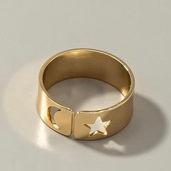 SABLE GOLD SUN & MOON RING