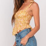 HIGHER LOVE YELLOW FLORAL TANK TOP