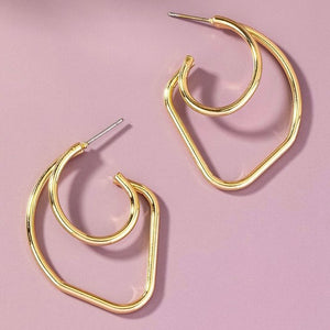 RAE DOUBLE HOOP EARRINGS