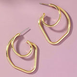 RAE DOUBLE HOOP EARRINGS