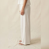EASY LIVING OFF WHITE FLOWY PANTS
