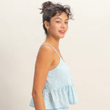 PURSUIT OF HAPPINESS BLUE TANK TOP