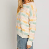 COLOR ME PRETTY KNIT TEXTURED SWEATER