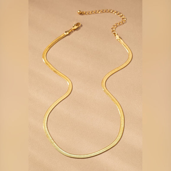 18K GOLD SNAKE CHAIN NECKLACE