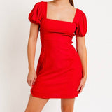 UP FOR ANYTHING RED MINI DRESS