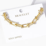 GOLD DIPPED TEXTURED BRACELET