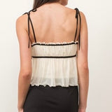 A PRETTY LITTLE THING FRILL TANK TOP