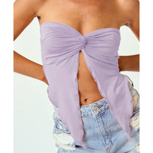 ALL MINE LILIAC FRONT TWIST TOP