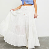 IN THE FIELDS WHITE MAXI SKIRT