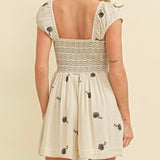 FALLING FOR YOU FLORAL EMBROIDERED DRESS
