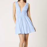 CLOUD NINE BLUE MINI DRESS