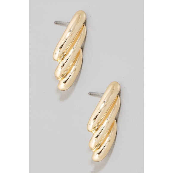 BIANCA GOLD STACKED STUD EARRINGS