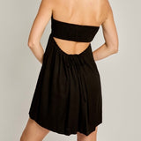 SEE YA LATER BLACK MINI DRESS