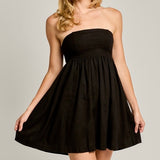 SEE YA LATER BLACK MINI DRESS