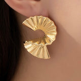 LORAINE GOLD RIBBON EARRINGS