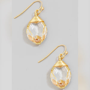 ANNORA GEMSTONE DROP EARRINGS