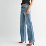 JBD HIGH RISE STRAIGHT DENIM JEANS