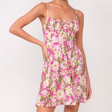 HOPELESS ROMANTIC PINK FLORAL MINI DRESS