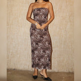 BIG CAT ENERGY STRAPLESS MAXI DRESS