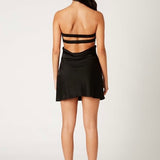 NO PATIENCE BLACK MINI DRESS