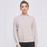 WINTER BEIGE KNIT SWEATER