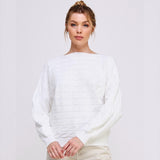 WINTER WHITE KNIT SWEATER