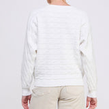 WINTER WHITE KNIT SWEATER