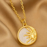 SOLSTICE SUN PENDANT NECKLACE