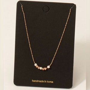 SERAPHINA BEADED PEARL NECKLACE