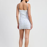 UP IN THE SKY BLUE FLORAL MINI DRESS