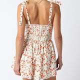 FLOWERS IN YOUR HAIR PATTERNED ROMPER