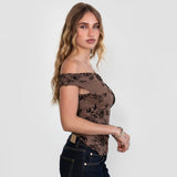 EASY THERE OFF SHOULDER TOP