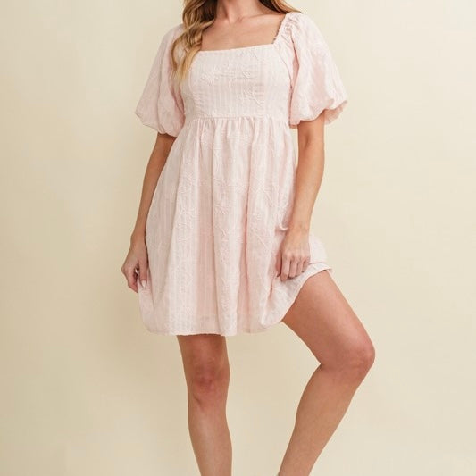 TOO SWEET FOR YOU PINK BABYDOLL DRESS