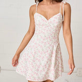 PRETTY IN PETALS PINK FLORAL MINI DRESS