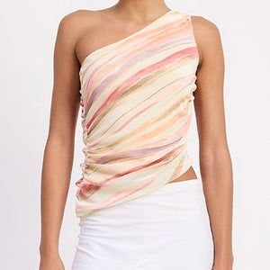 DESERT SANDS ONE SHOULDER TOP