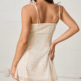 PRETTY IN PETALS FLORAL MINI DRESS