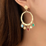 ADORA MULTI CHARM DROP EARRINGS