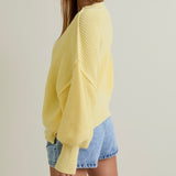 SUPER CASUAL YELLOW PULLOVER TOP