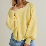 SUPER CASUAL YELLOW PULLOVER TOP