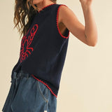 CLAWS OUT LOBSTER SWEATER VEST