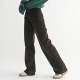 JBD BROWN WIDE LEG CORDUROY PANTS