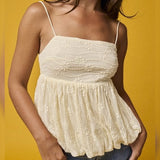 BRUSH IT OFF IVORY TANK TOP