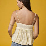 BRUSH IT OFF IVORY TANK TOP